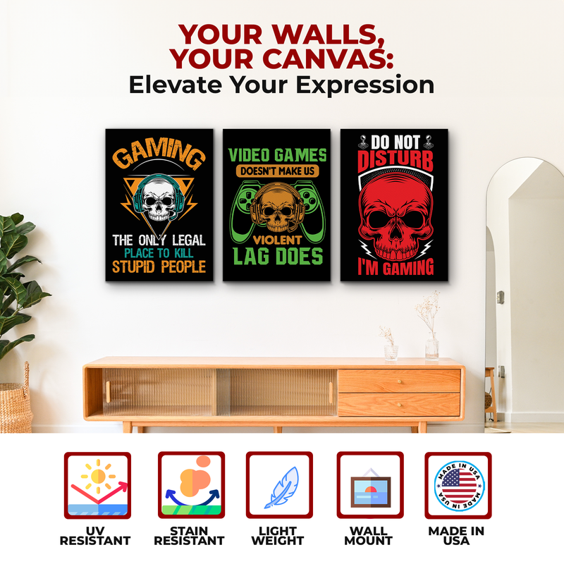 GAMING DO NOT DISTURB CANVAS DECOR