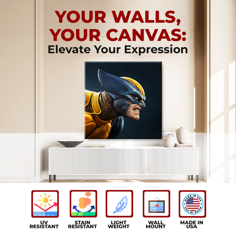 WOLVERINE WALL CANVAS DECOR