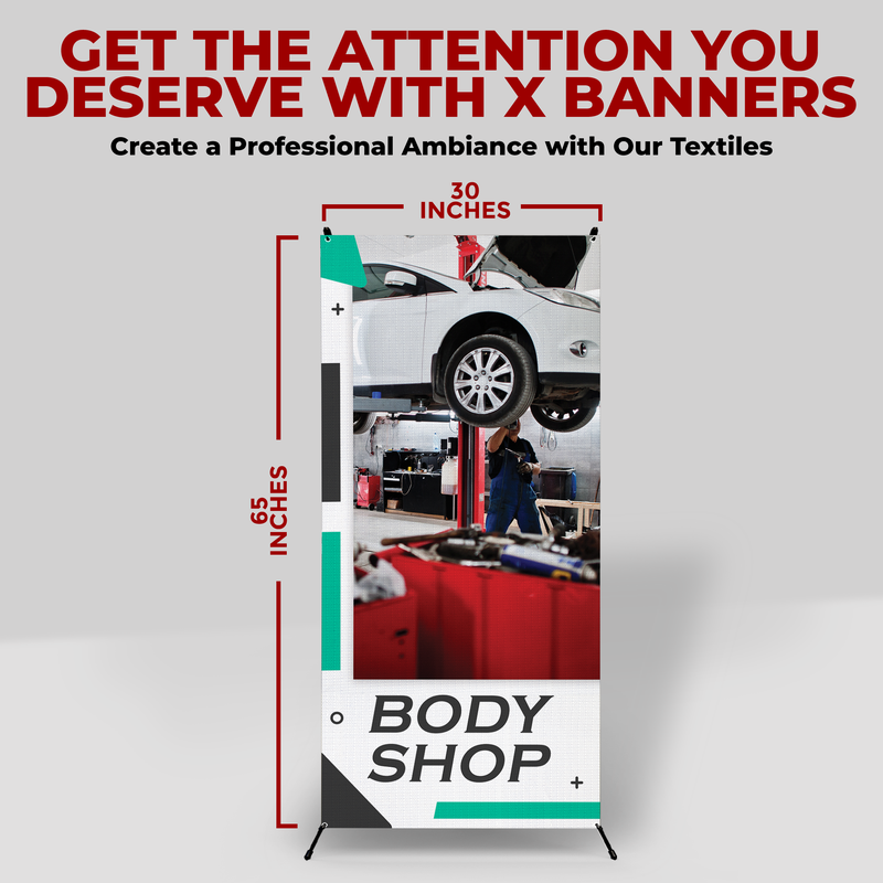 BODY SHOP X-BANNER