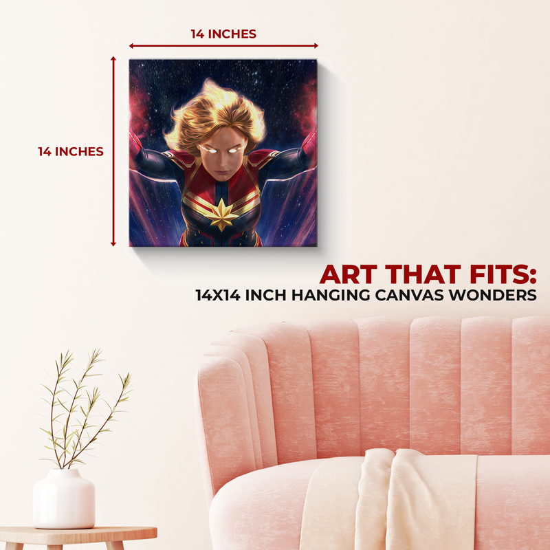 CAPTAIN MARVEL WALL CANVAS DECOR