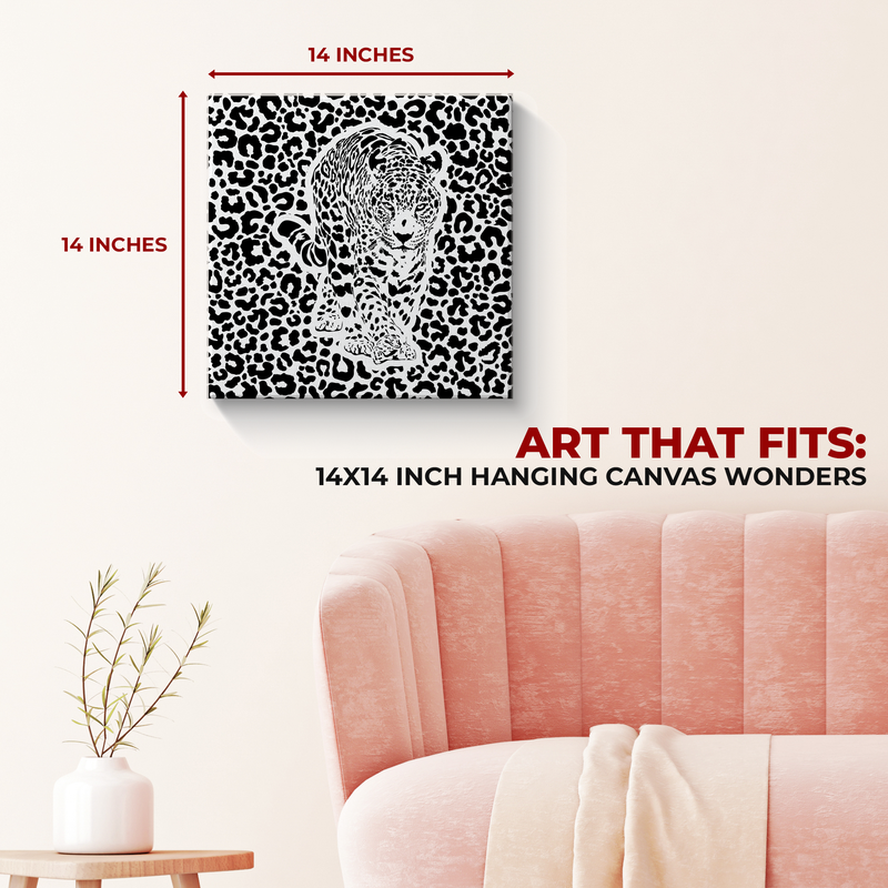 MINIMAL LEOPARD CANVAS DECOR