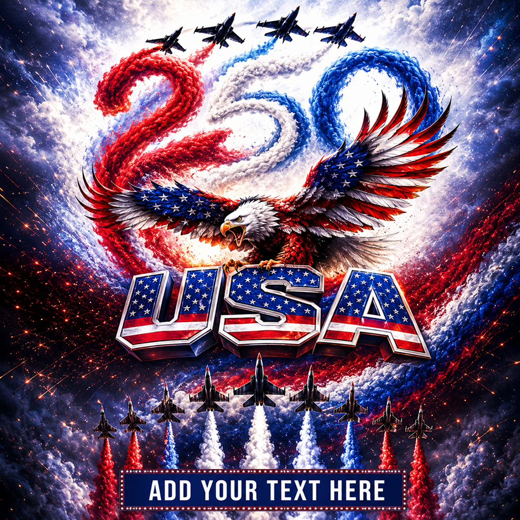 Pre Design 250th 4th of July Table Runner