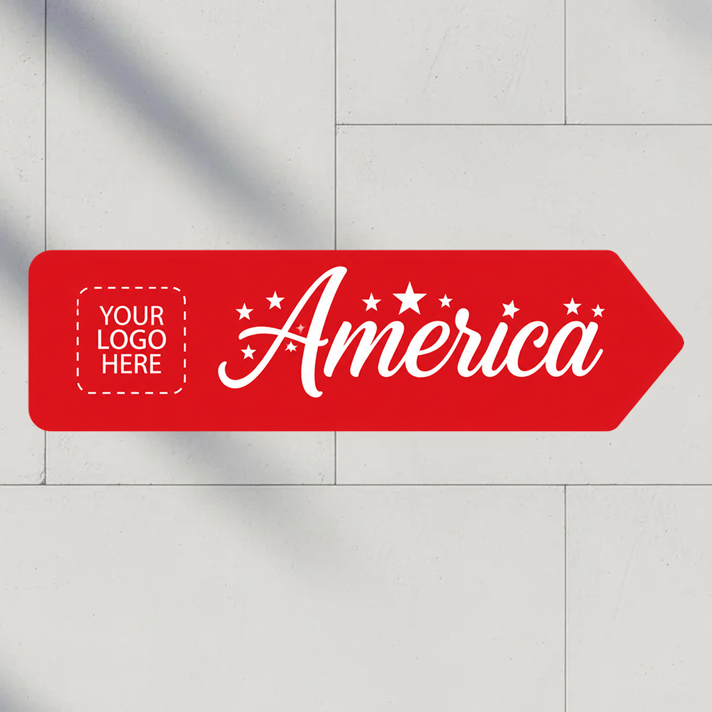 Per Design 250th 4th of July Metal Arrow Sign