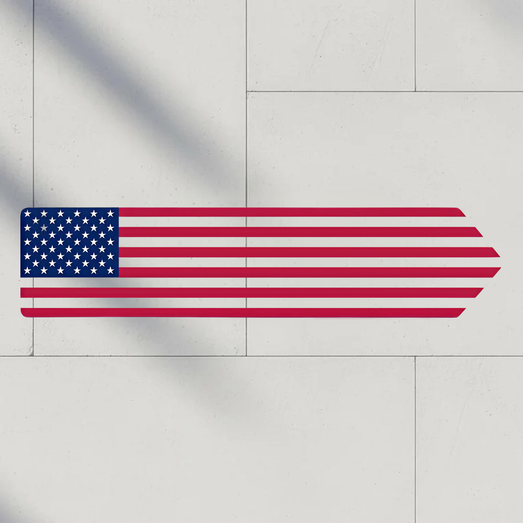 Per Design 250th 4th of July Metal Arrow Sign