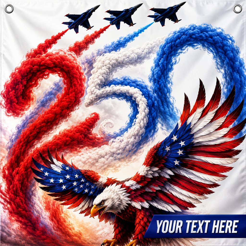 Pre Design 4th of July Car Magnet Sign