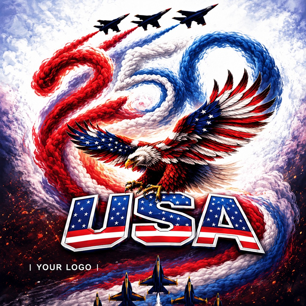 Per Design 250th 4th of July Metal Wall Art