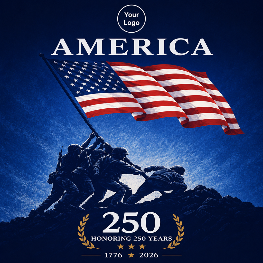 Per Design 250th 4th of July Hanging Canvas Wall Art 16x35
