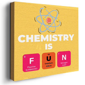 CHEMISTRY QUOTES WALL CANVAS DECOR