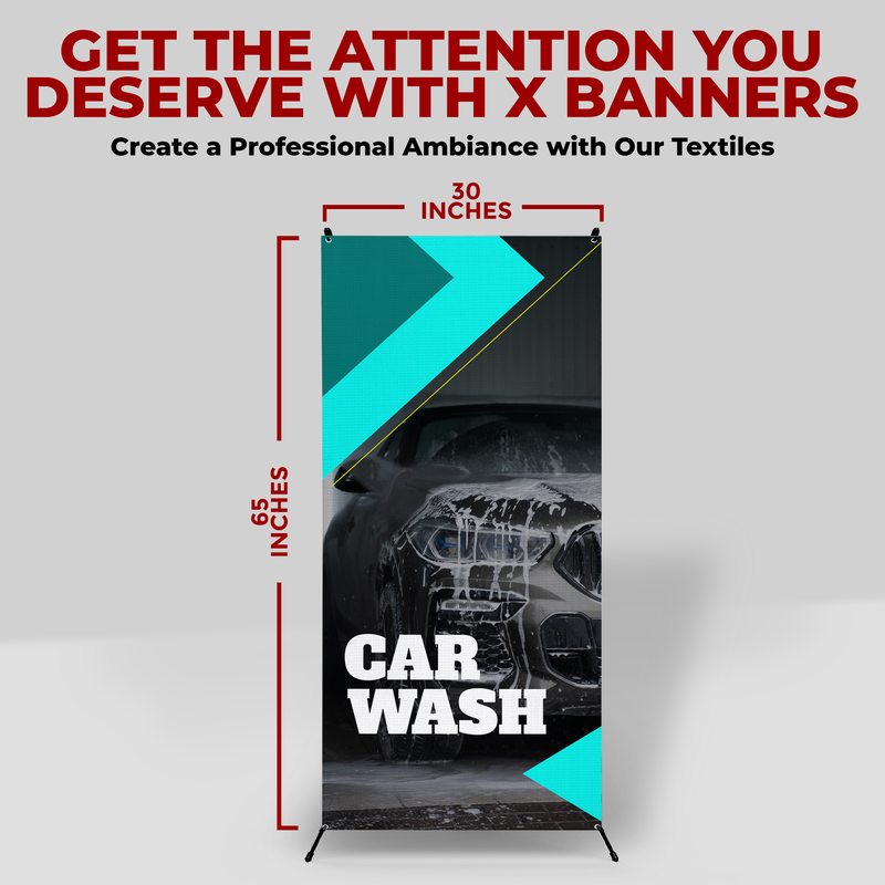 CAR WASH X-BANNER