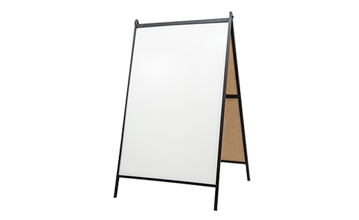 White Dry-Erase Marker Board Sidewalk A-Frame Sign Kit, 3'x2'