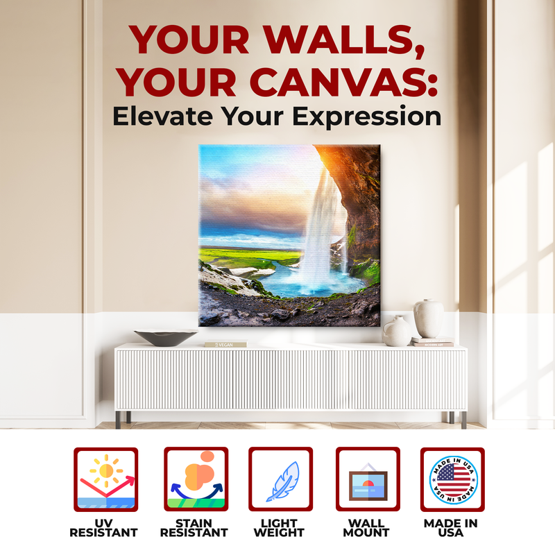 WATERFALL WALL CANVAS DECOR