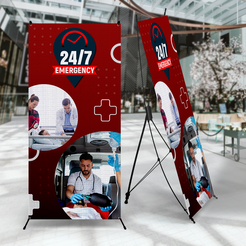 24/7 EMERGENCY X-BANNER
