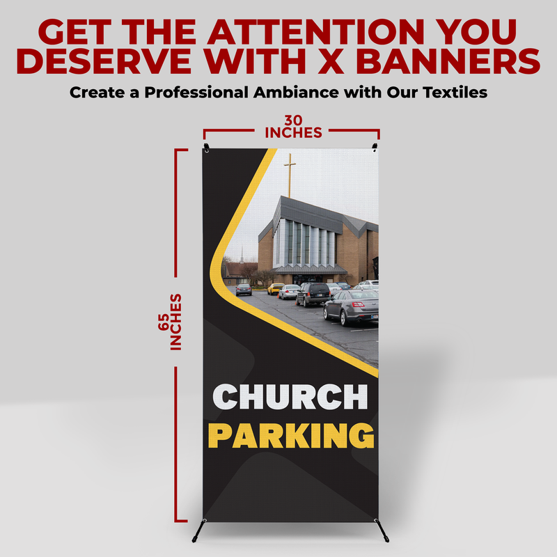 CHURCH PARKING X-BANNER