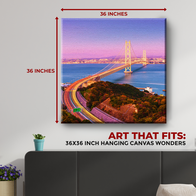 AKASHI-KAIKYO BRIDGE JAPAN CANVAS DECOR