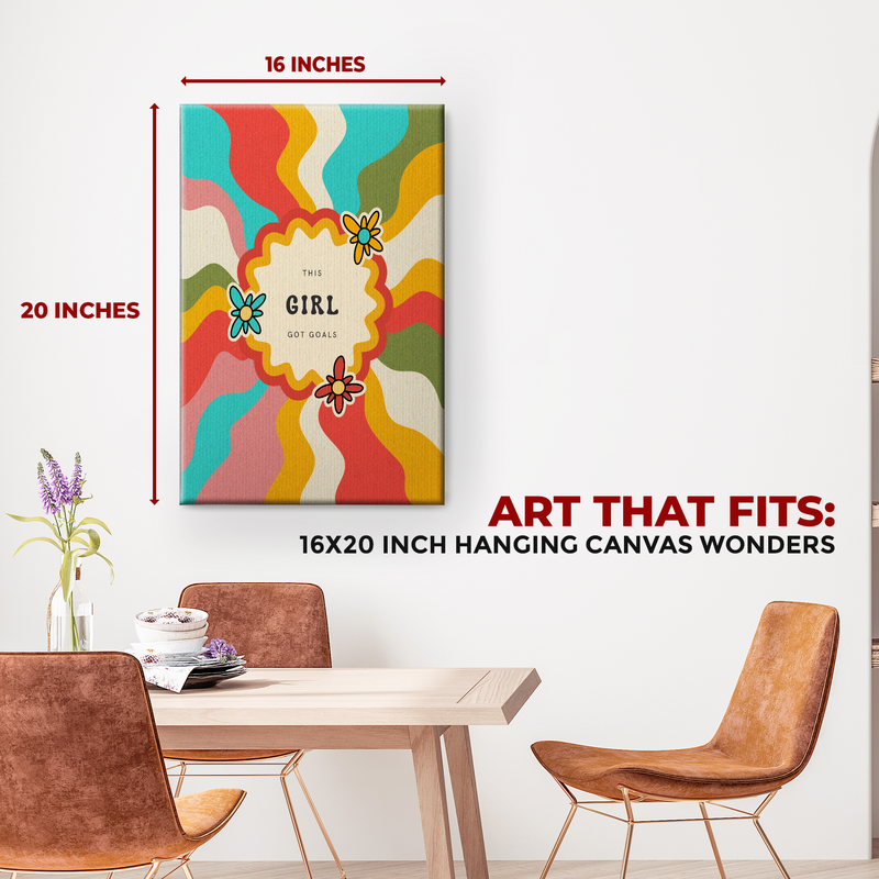 THIS GIRL GOT GOALS DECOR CANVAS