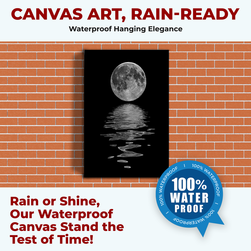 FULL MOON & THE SEA CANVAS DECOR