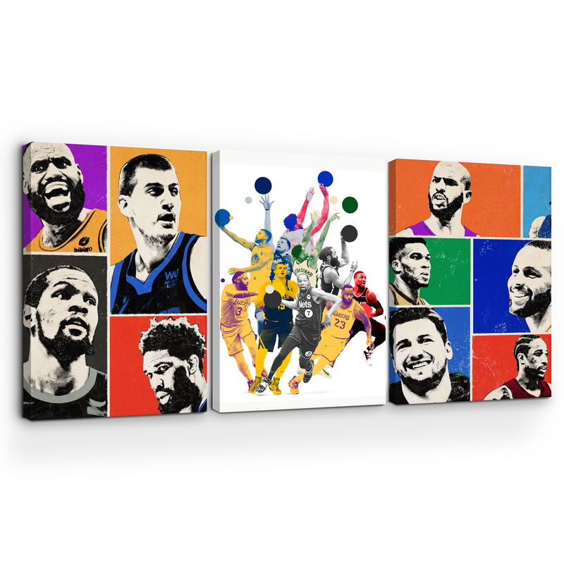 NBA PLAYERS WALL CANVAS