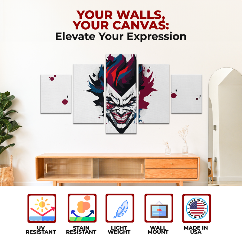 JOKER FACE WALL CANVAS