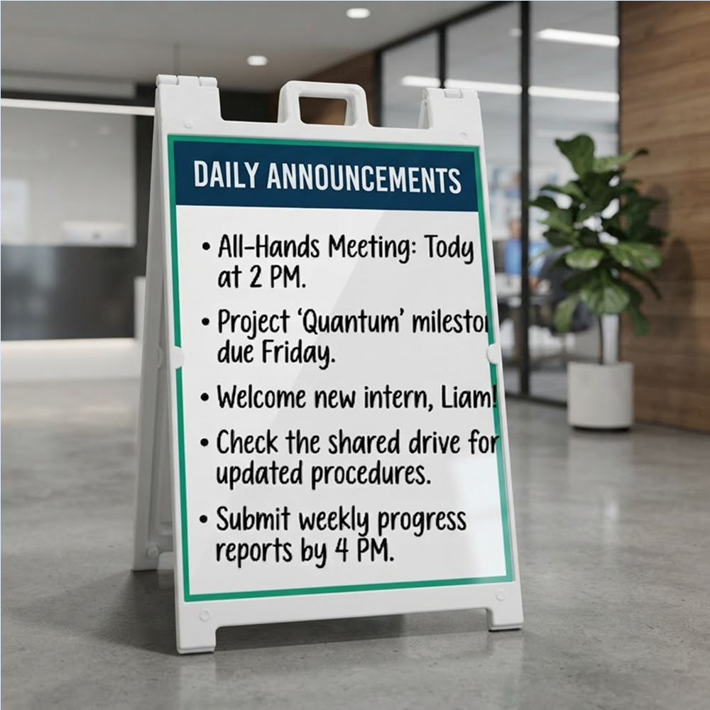 Dry Erase Signicade A-Frame
