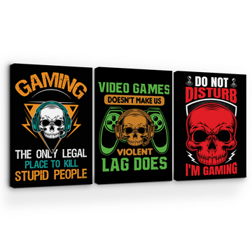 GAMING DO NOT DISTURB CANVAS DECOR