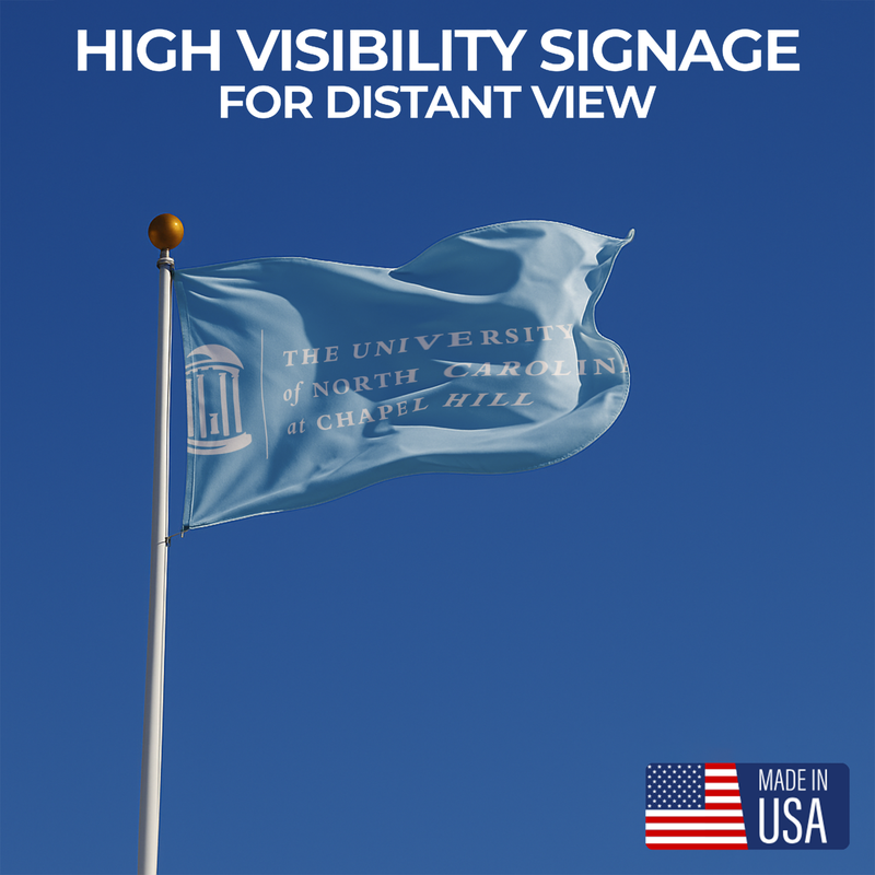 NORTH CAROLINA CHAPEL HILL UNIVERSITY FLAG