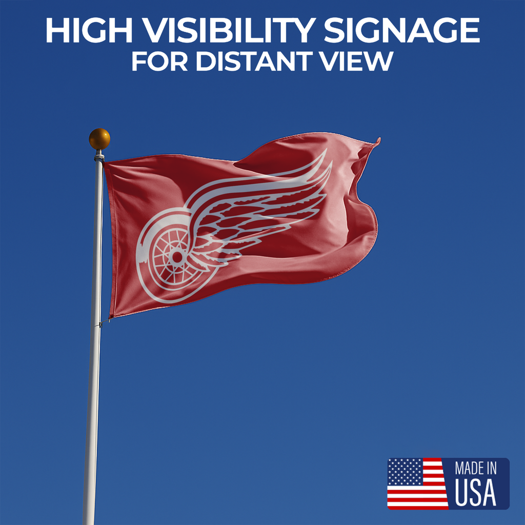 DETROIT RED WINGS FLAG