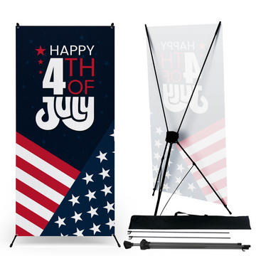 HAPPY 4TH OF JULY X-BANNER