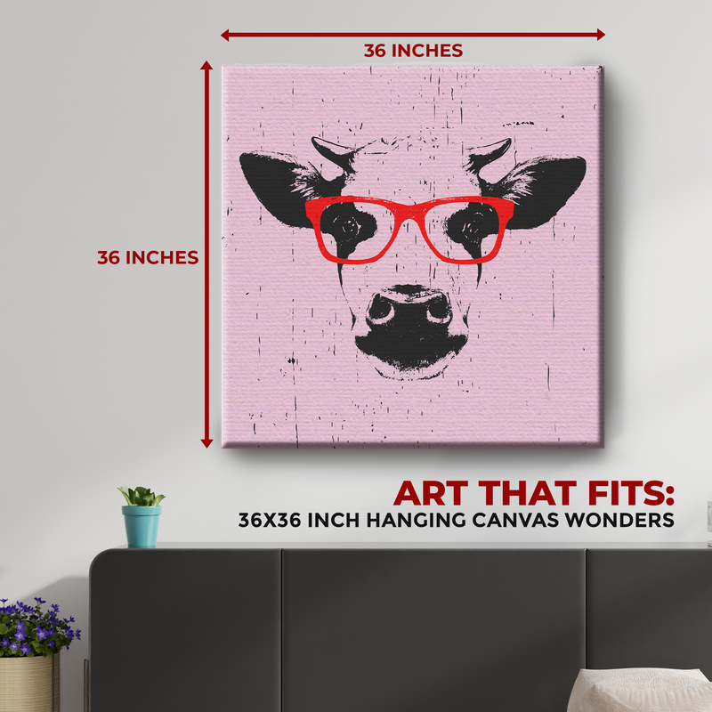 FUNNY COW DECOR CANVAS