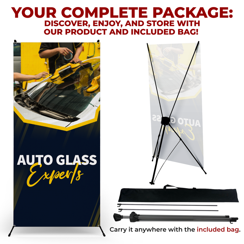 AUTO GLASS EXPERTS X-BANNER