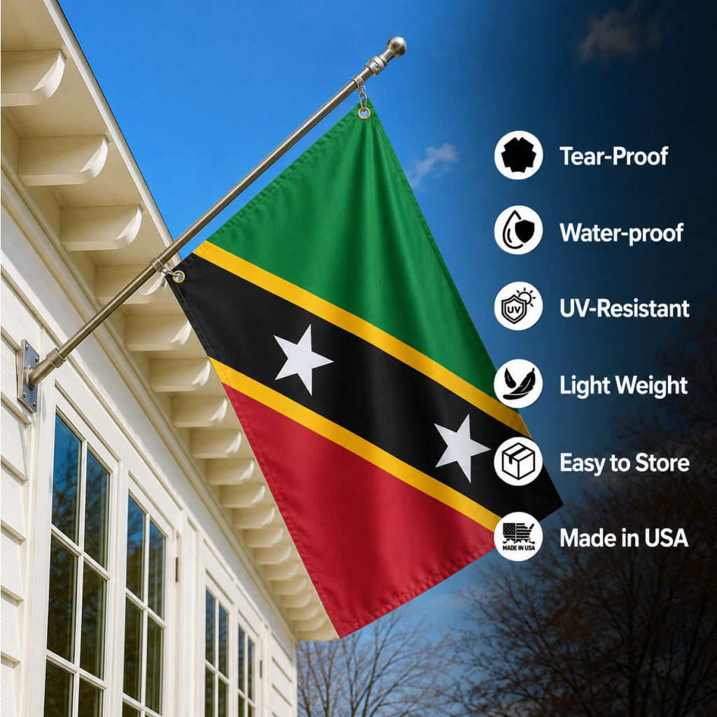 SAINT KITTS & NEVIS FLAG