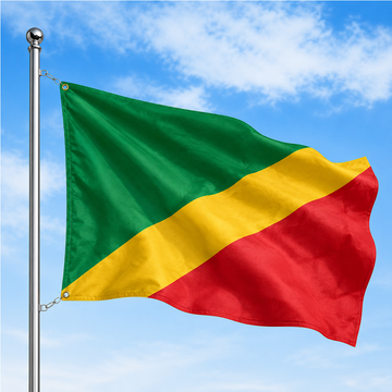 REPUBLIC OF THE CONGO-BRAZZAVILLE FLAG