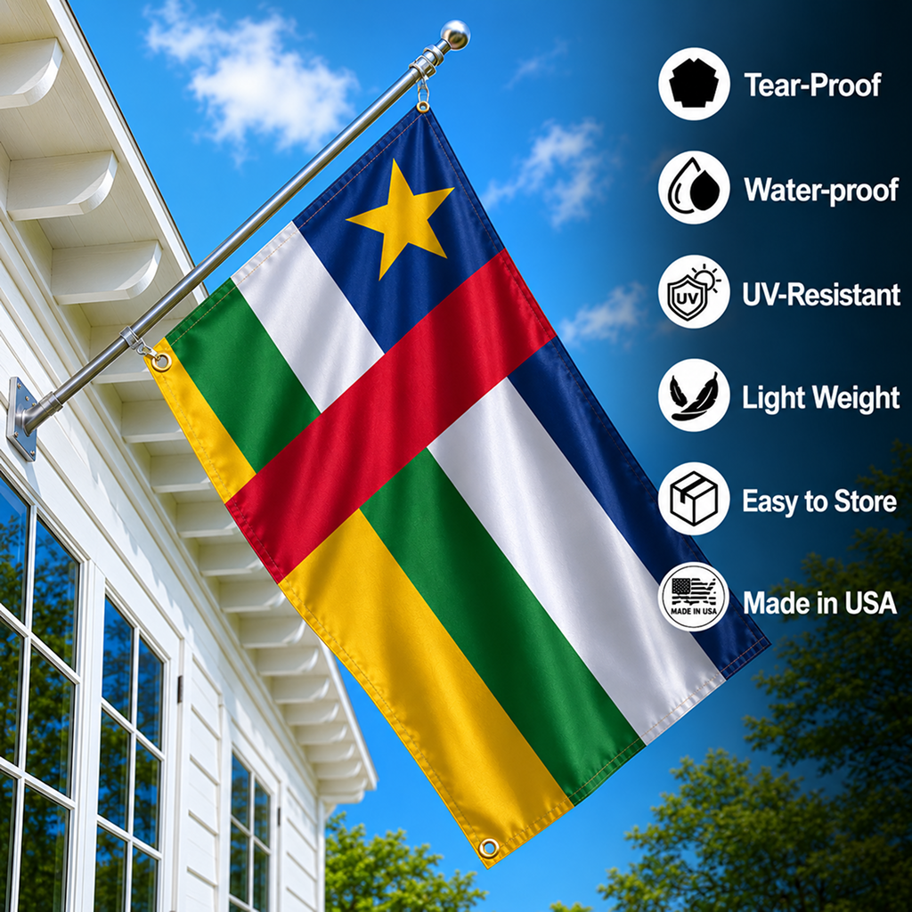CENTRAL AFRICAN REPUBLIC FLAG