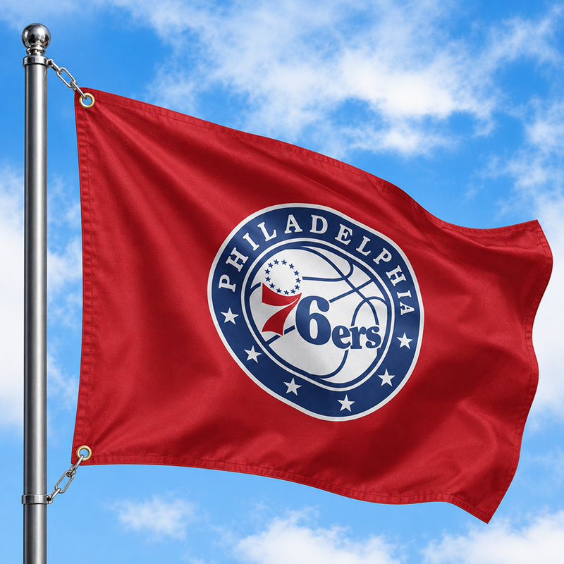 PHILADELPHIA 76ERS FLAG
