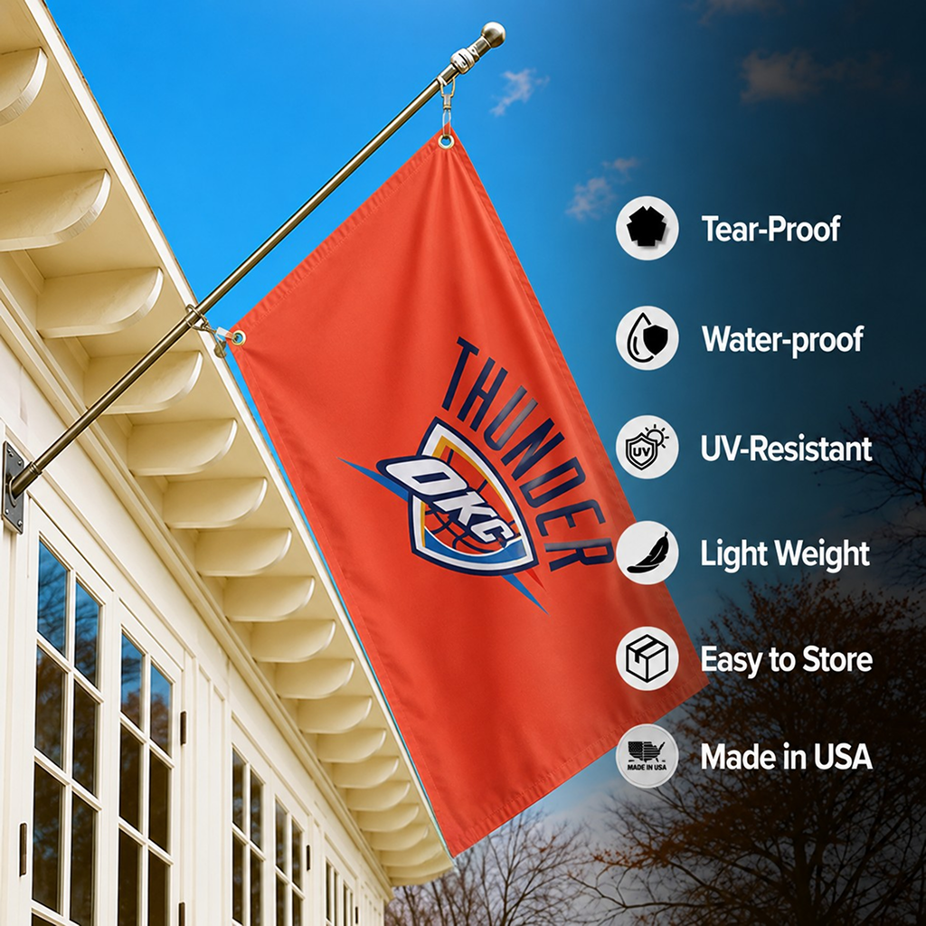 OKLAHOMA CITY THUNDER FLAG