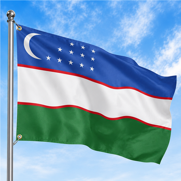 UZBEKISTAN FLAG