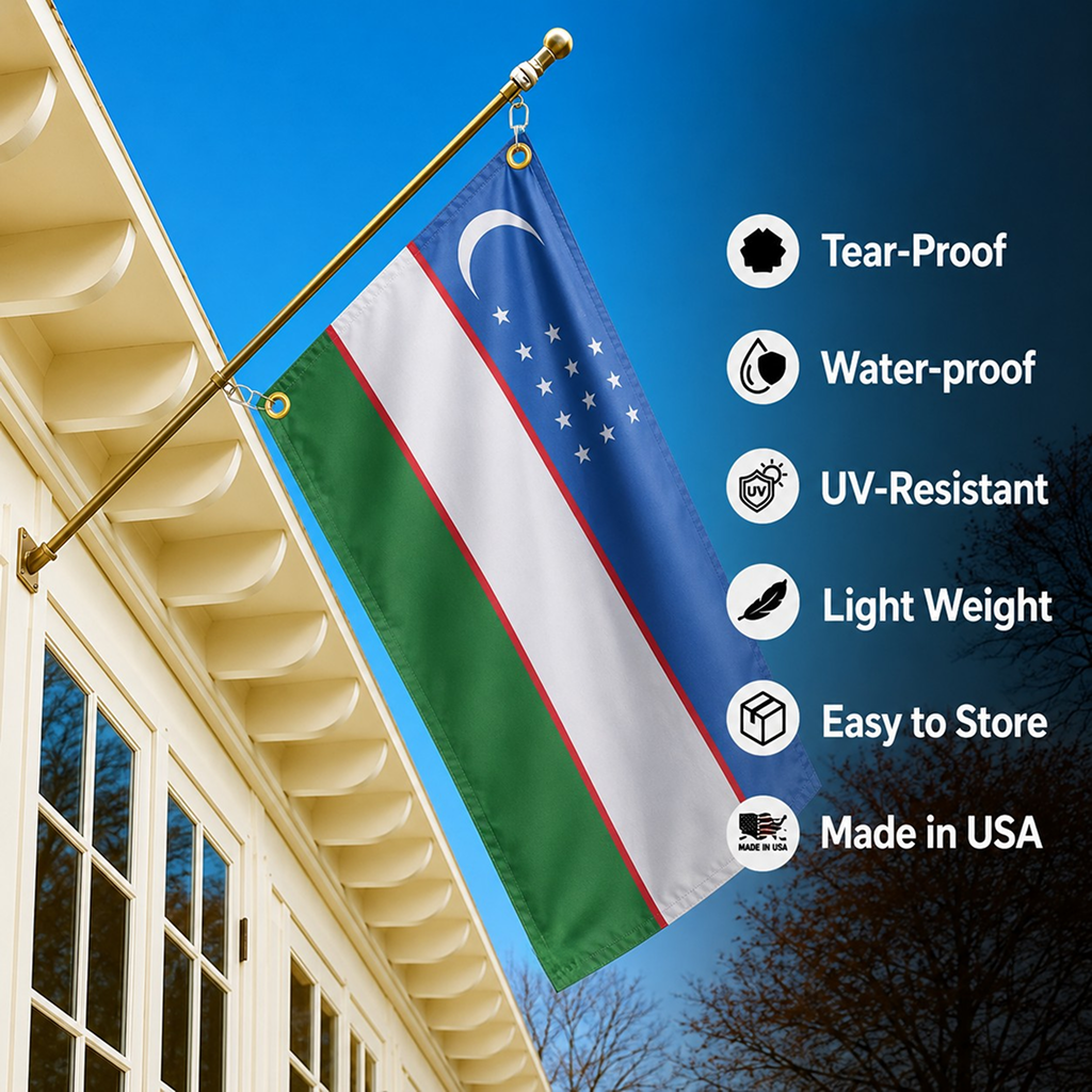 UZBEKISTAN FLAG