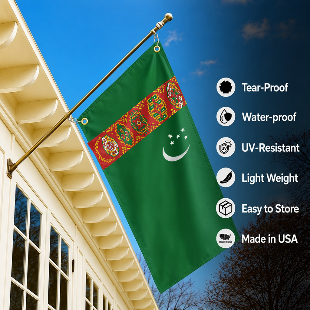 TURKMENISTA FLAG