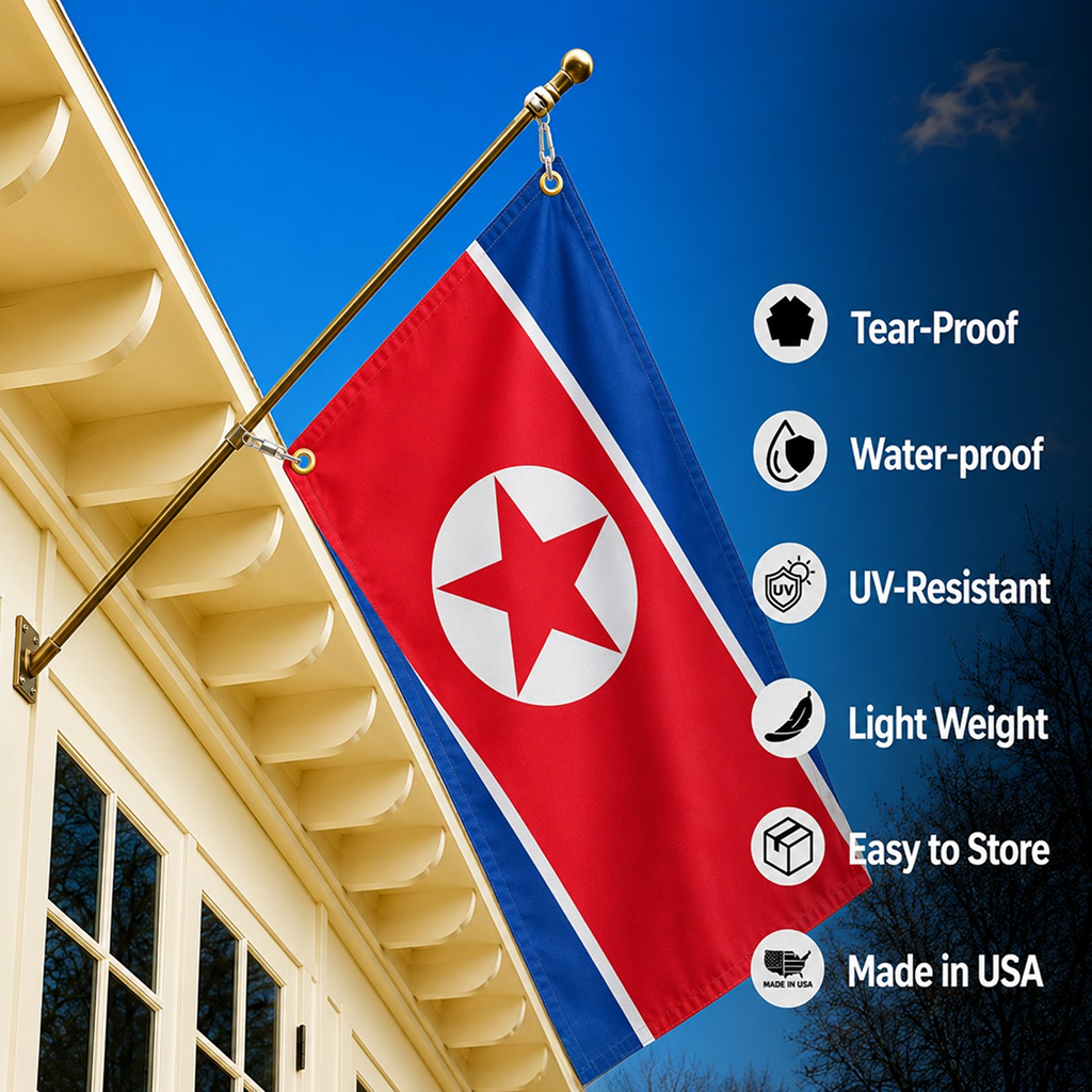 NORTH KOREA FLAG
