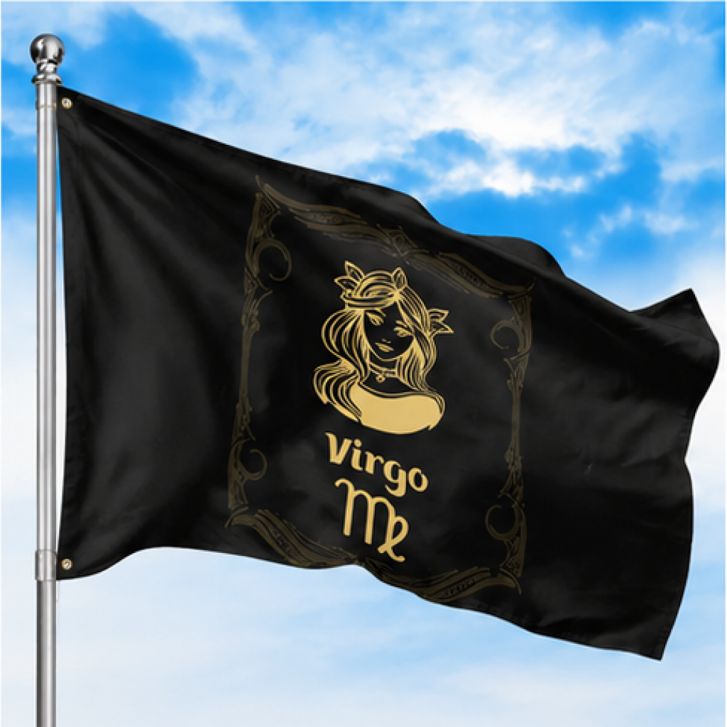 VIRGO THE MAIDEN ZODIAC FLAG