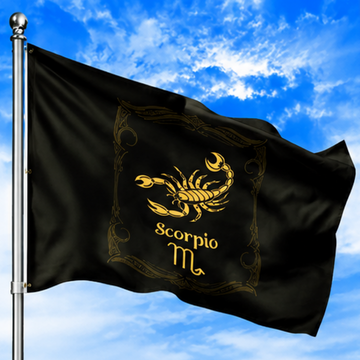 SCORPIO THE SCORPION ZODIAC FLAG