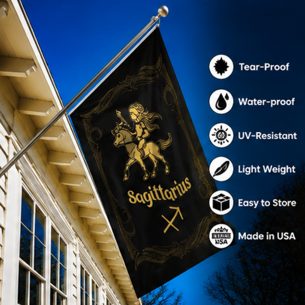 SAGITTARIUS THE ARCHER ZODIAC FLAG