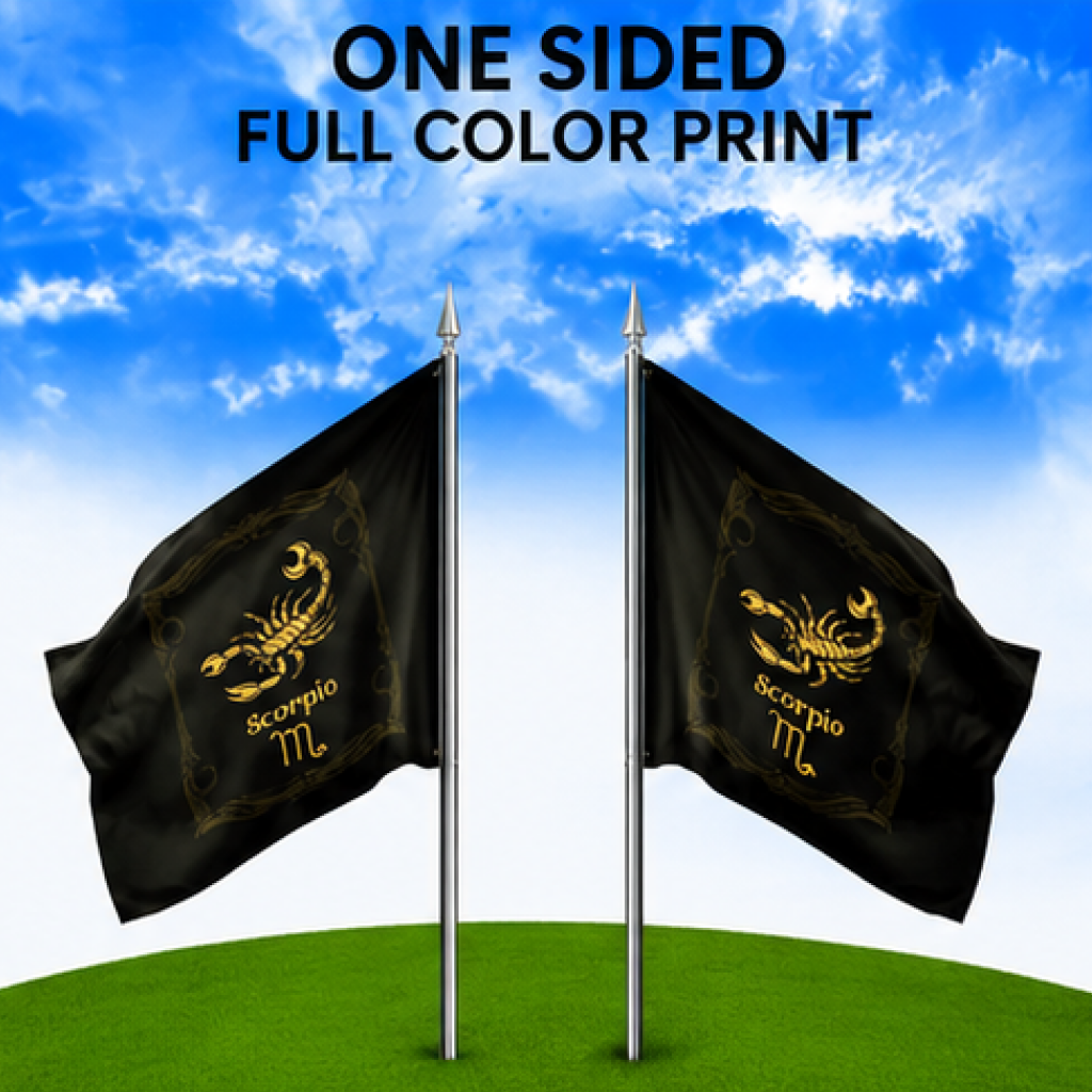 SCORPIO THE SCORPION ZODIAC FLAG