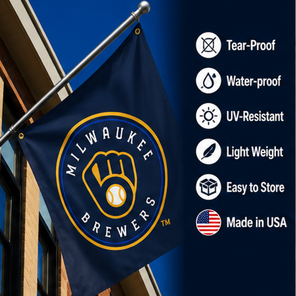 MILWAUKEE BREWERS FLAG