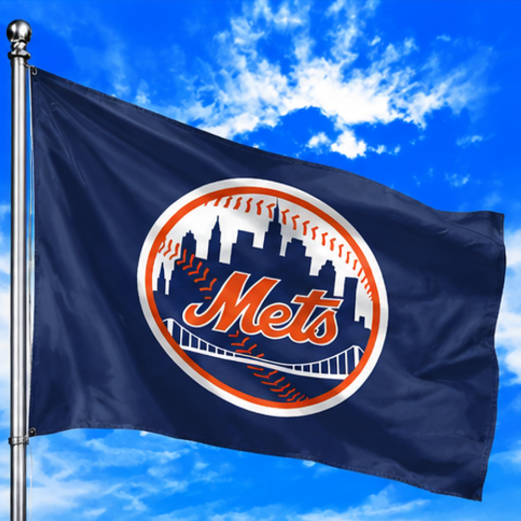 NEW YORK METS FLAG