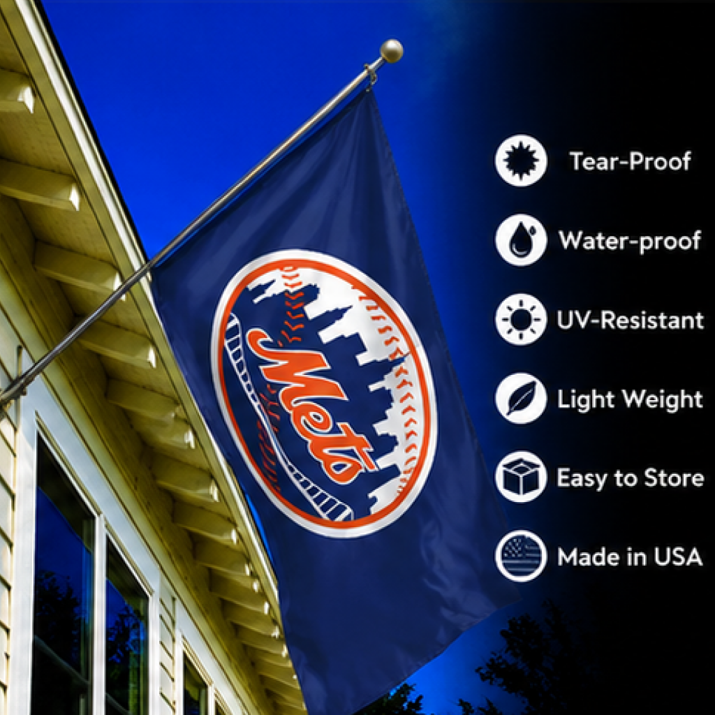NEW YORK METS FLAG