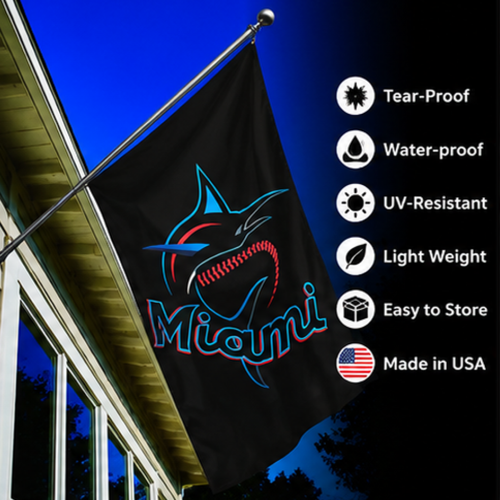 MIAMI MARLINS FLAG