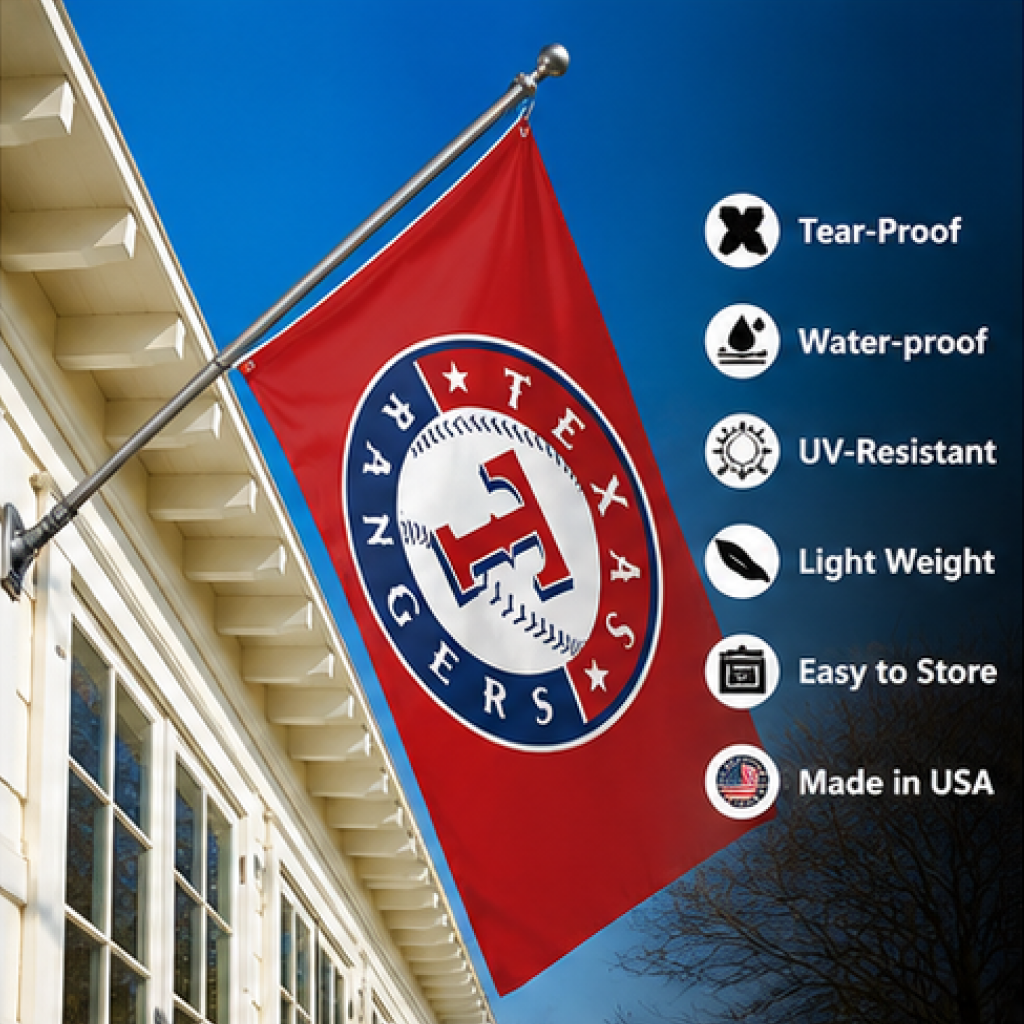 TEXAS RANGERS FLAG