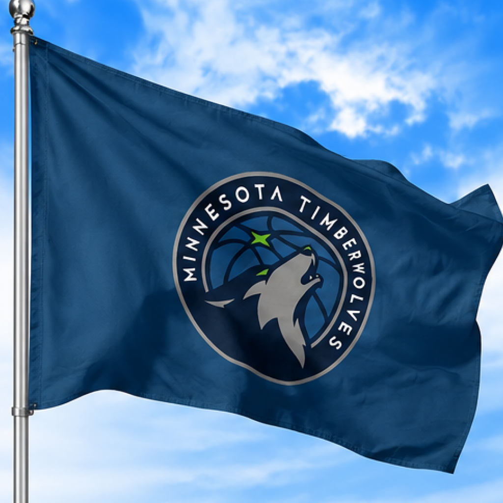 MINNESOTA TIMBERWOLVES FLAG