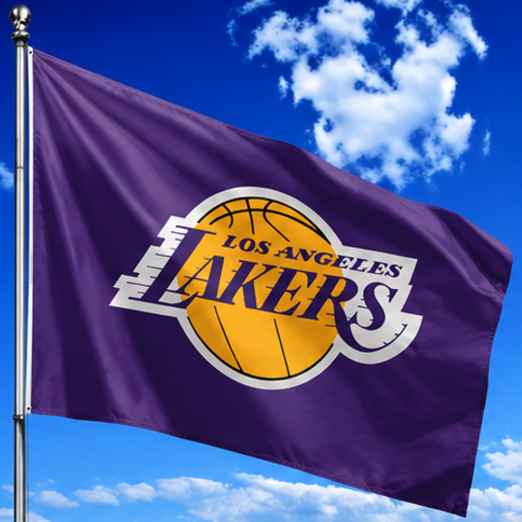LOS ANGELES LAKERS FLAG