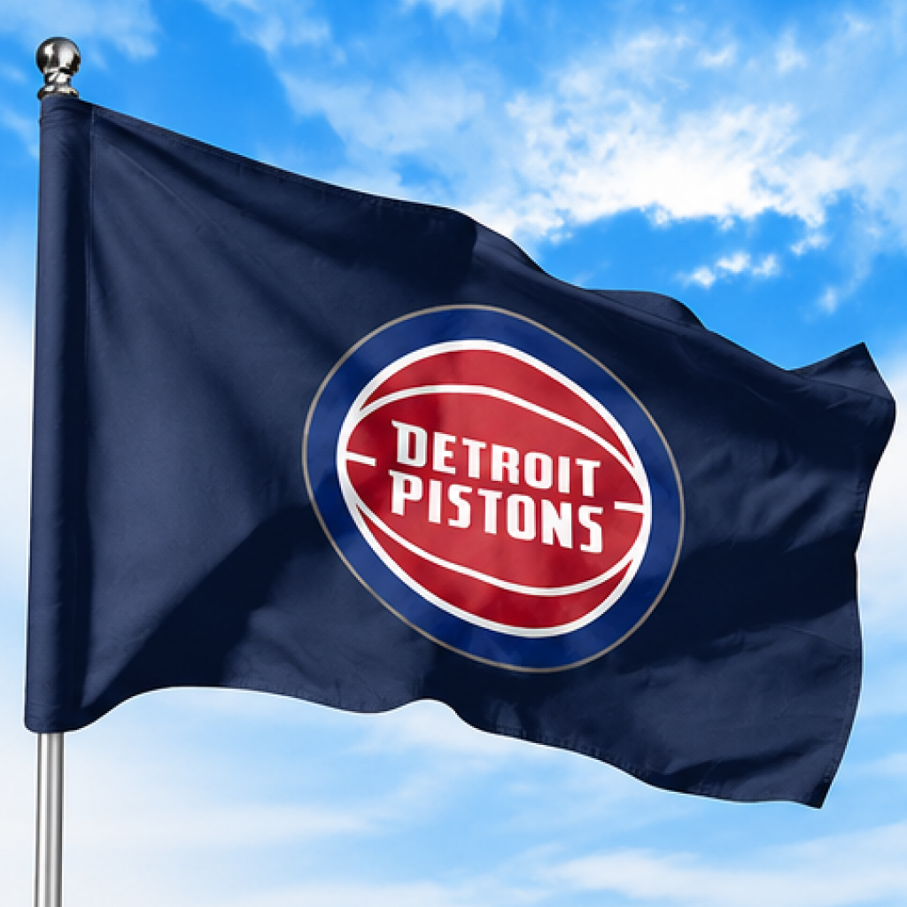 DETROIT PISTONS FLAG